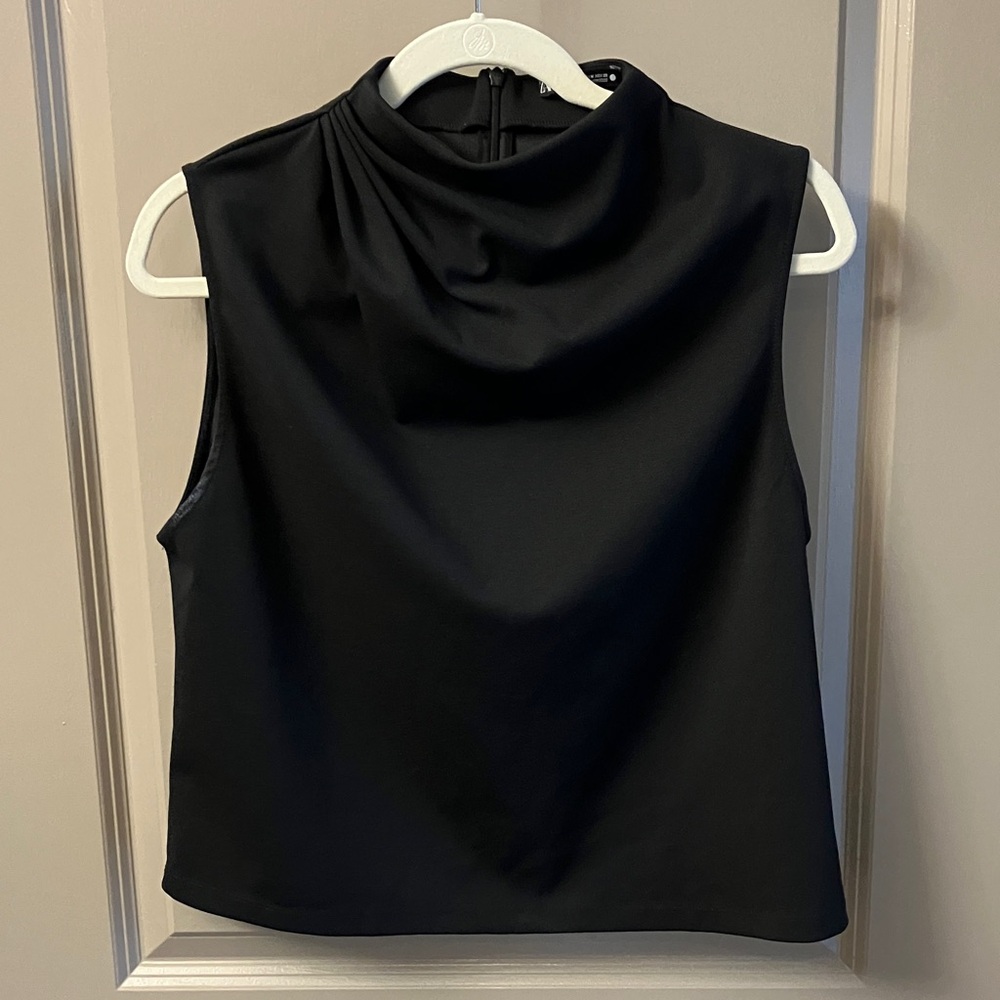 Zara Elegant Black Sleeveless Top
